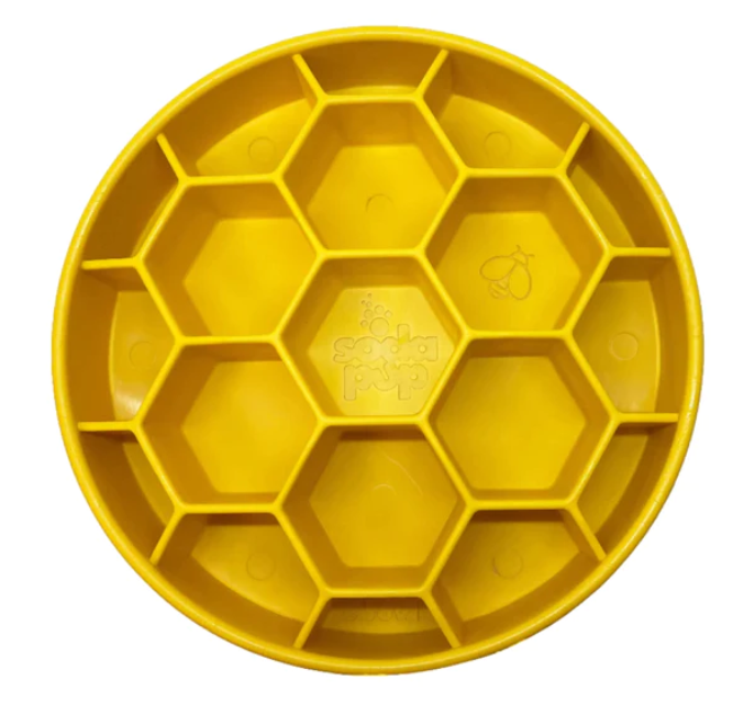 Honeycomb Slow Feeder Bowl for Dogs (Sodapup)